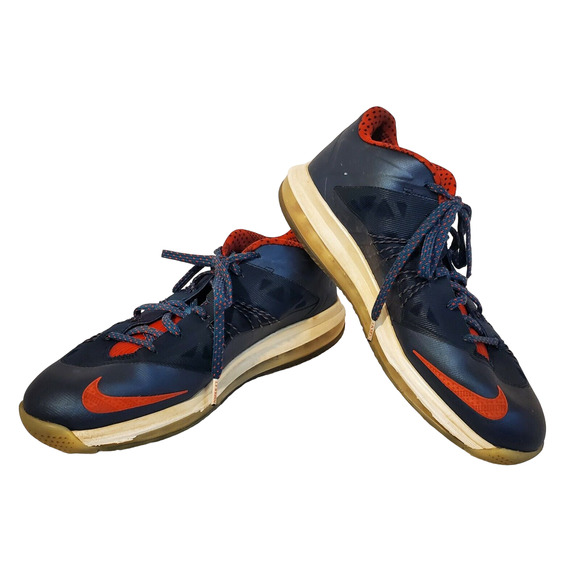 Nike Air Max Lebron X 10 Low ‘USA’ 579765-400 Size 10.5 - Picture 2 of 7